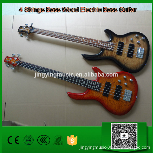 4 Strings Bass Wood Electric Bass Guitar